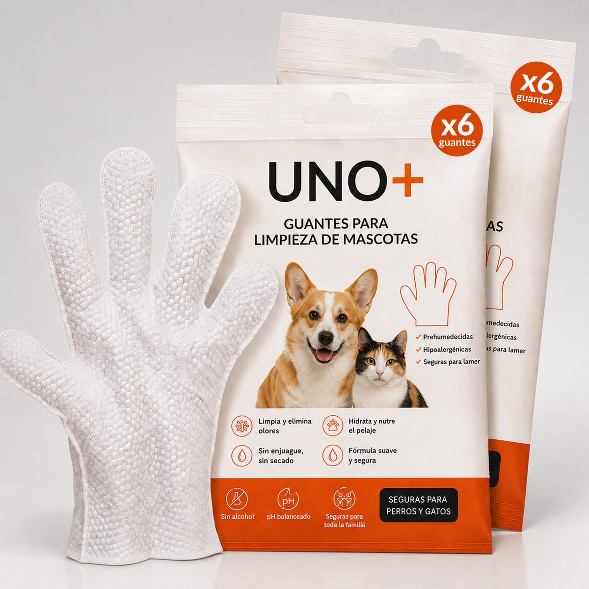 Guantes de limpieza en seco x6