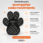 Protector antideslizante UNO+ talle XL con sus beneficios: agarre antideslizante, material respirable, ultraliviano y ajuste flexible