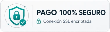 Pago 100% seguro con conexion SSL encriptada